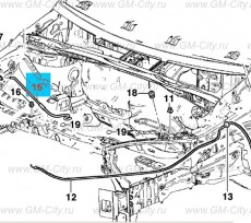 Штанга держатель капота в вертикальном положении Chevrolet Cobalt