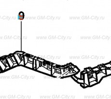 Направляющая наружной облицовочной панели заднего бампера Chevrolet Cobalt