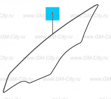 Стекло передней боковой двери Chevrolet Cobalt