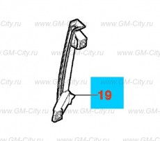 Направляющая окна задней боковой двери Chevrolet Cobalt