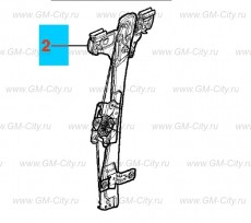 Регулятор окна задней боковой двери Chevrolet Cobalt