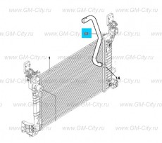 Шланг бачка радиатора Chevrolet Cobalt