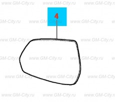 Стекло наружного зеркала заднего вида Chevrolet Cobalt