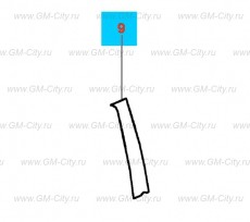 Лента затемнения передней боковой двери Chevrolet Cobalt