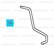 Шланг обогрева корпуса дросселя выпускной Chevrolet Cobalt