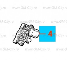 Электродвигатель регулятора передней боковой двери Chevrolet Cobalt