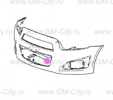 Кронштейн бампера правый Chevrolet Aveo T300