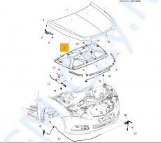 Шумоизоляция капота Chevrolet Cruze