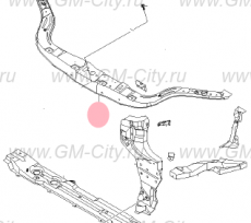 Панель передняя верхняя Chevrolet Aveo T255