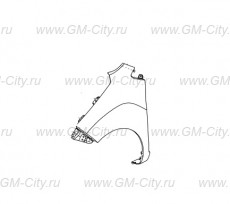 Крыло переднее левое Chevrolet Spark M300