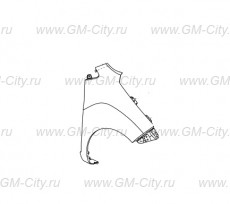 Крыло переднее правое Chevrolet Spark M300