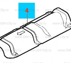 Защита глушителя передняя Chevrolet Cobalt