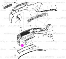 Накладка птф левая Chevrolet Orlando