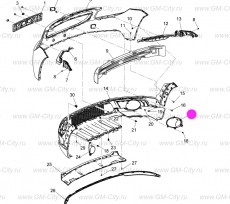 Накладка птф правая Chevrolet Orlando