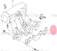Прокладка впускного коллектора Chevrolet Lanos