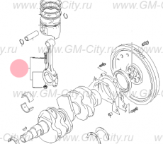 Шатун 3-х цилиндровый двигатель Chevrolet Spark M200