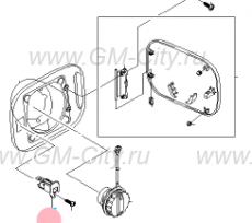 Замок лючка бензобака Chevrolet Lanos