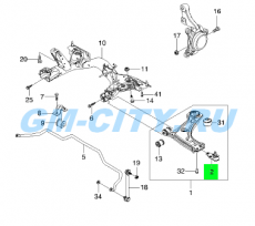 Шаровая опора передняя Chevrolet Rezzo