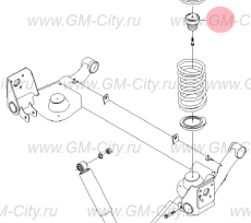 Отбойник заднего амортизатора Chevrolet Rezzo