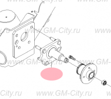 Ось задней ступицы левая Chevrolet Rezzo