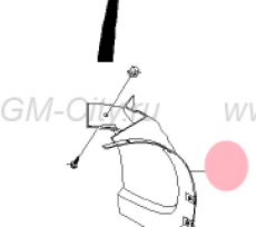 Подкрылок задний левый Chevrolet Rezzo