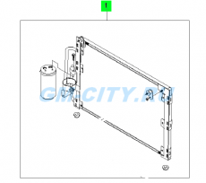 Радиатор кондиционера Chevrolet Lanos