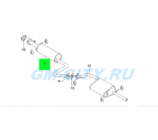 Резонатор Chevrolet Lanos