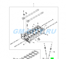Клапан впускной 2.5l Chevrolet Epica