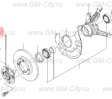 Ступица передняя Chevrolet Spark M200