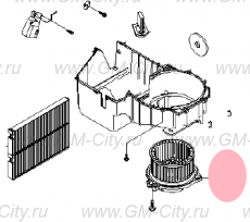 Мотор отопителя Chevrolet Rezzo