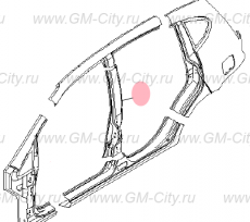 Стойка кузова центральная правая Chevrolet Rezzo