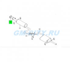 Прокладка резонатора Chevrolet Lanos