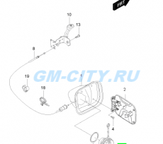 Крышка бензобака Chevrolet Lacetti
