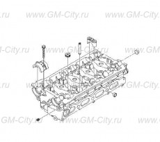 Головка блока цилиндров, голая Chevrolet Rezzo