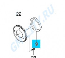 Сальник коленвала задний Chevrolet Aveo T200