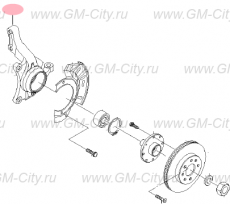 Кулак поворотный правый Chevrolet Rezzo