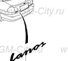 Надпись lanos Chevrolet Lanos