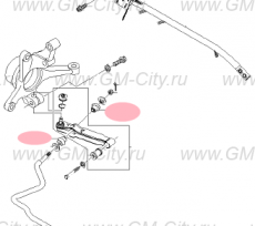 Сайлентблок переднего рычага Chevrolet Spark M200