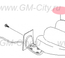Зеркальный элемент правый Chevrolet Rezzo