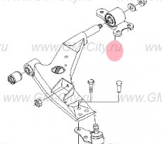 Сайлентблок переднего рычага задний правый Chevrolet Epica