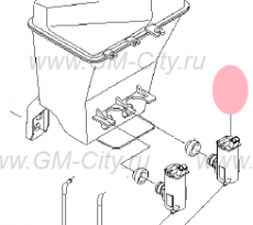 Мотор стеклоомывателя Chevrolet Aveo T255