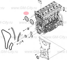 Звездочка распредвала выпускного 2.5 Chevrolet Epica