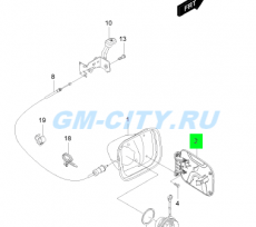 Лючок бензобака универсал Chevrolet Lacetti