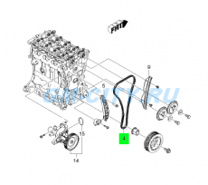 Цепь грм 1.2l Chevrolet Aveo T255