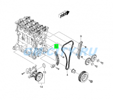 Успокоитель цепи Chevrolet Aveo T255