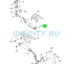 Лямбда зонд второй Chevrolet Lacetti