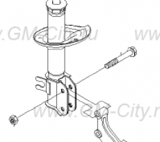 Пружина переднего амортизатора Chevrolet Spark M200