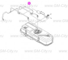 Трубка топливная Chevrolet Aveo T200