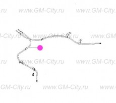 Трос стояночного тормоза левый Chevrolet Lacetti