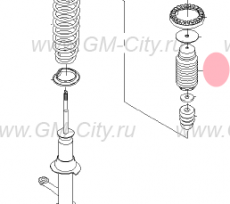 Пыльник заднего амортизатора Chevrolet Epica